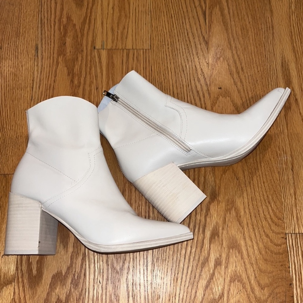 Steve Madden Cate Ankle Boot Bootie In Color Bone - image 3